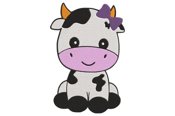 Cute Cow Embroidery Design Review for Real Projects