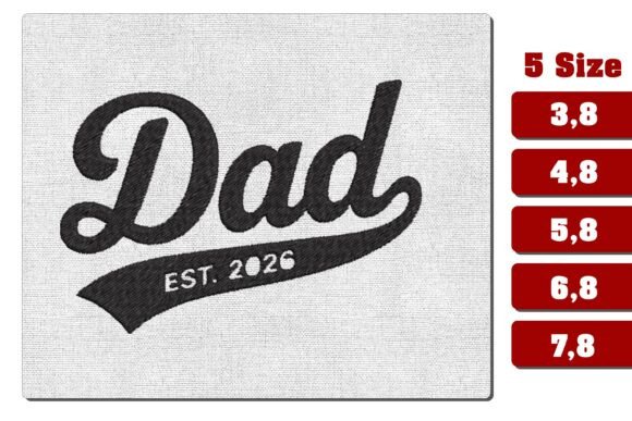 Dad Est 2026 Retro Script Embroidery Review