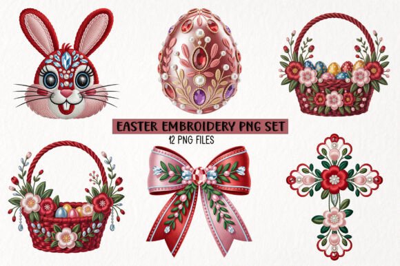 Easter Embroidery PNG Set: A Designer’s Review for Boutique Apparel