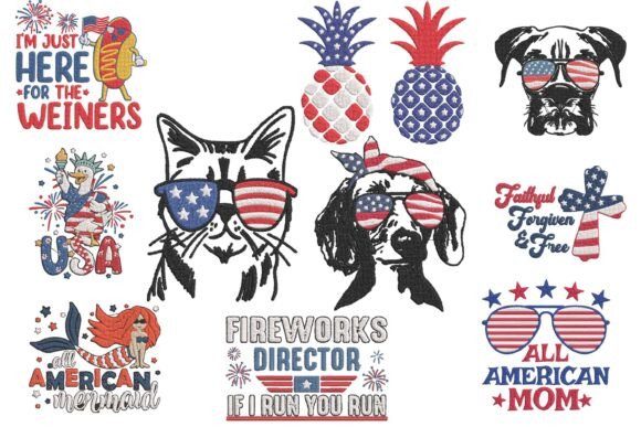 Patriotic USA Embroidery Bundle Designs Review