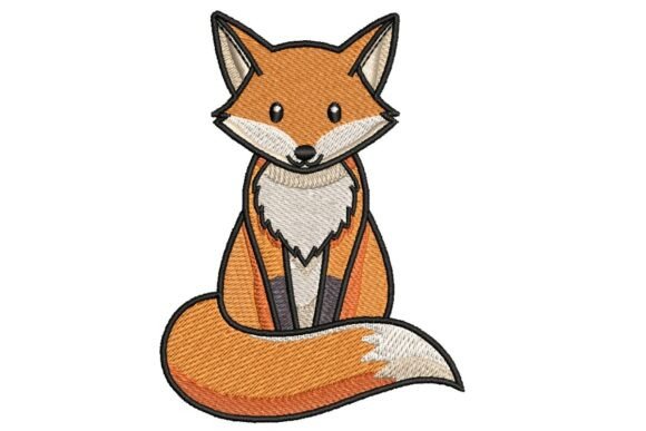 Playful Forest Fox Embroidery: A Seasonal Charm for Holiday Crafts