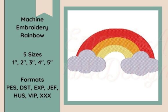Rainbow Design for Seasonal Embroidery Projects