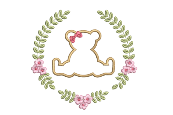 Teddy Bear Floral Wreath Embroidery: A Designer’s Review for Small Business Branding